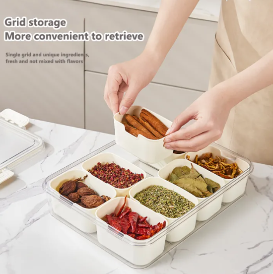 8 Grids Refrigerator Organizer